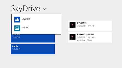 OneDrive Start Windows 8.1